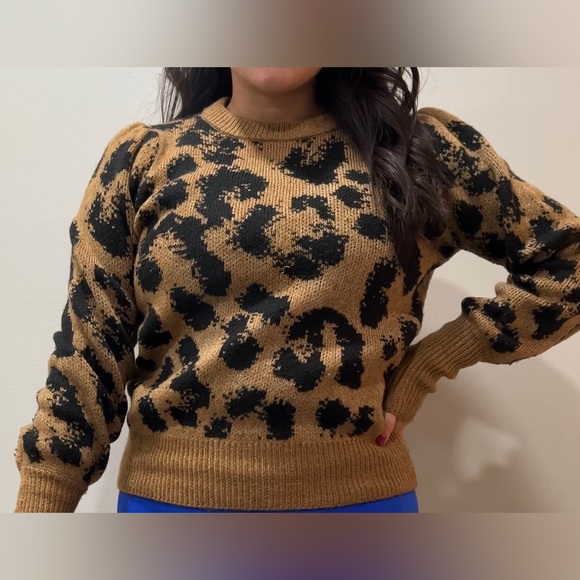 VERO MODA tari leopard spot jacquard sweater - Picture 5 of 6